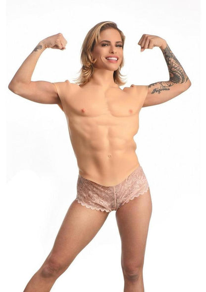 Ripped Silicone Male Chest Shirt