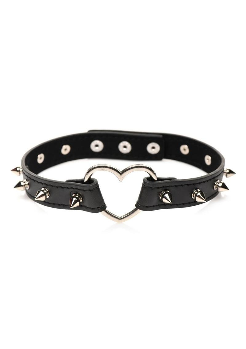 Spiked Heart Choker