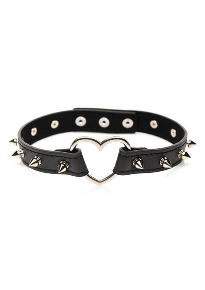 Spiked Heart Choker