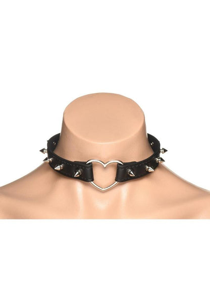 Spiked Heart Choker