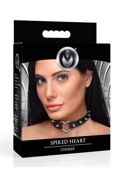 Spiked Heart Choker
