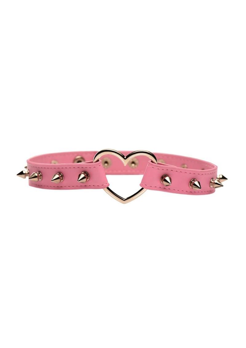 Spiked Heart Choker