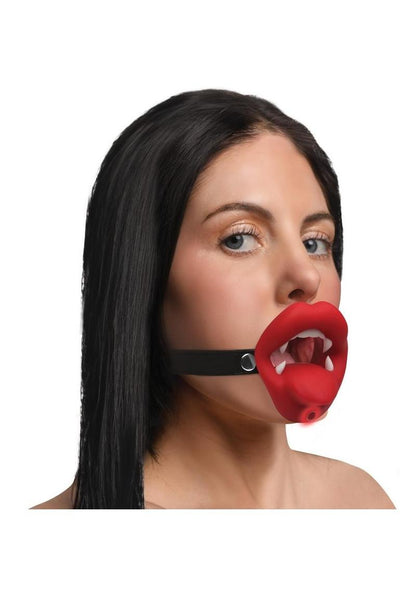 Vibrating Rechargeable Silicone Vampire Mouth Gag