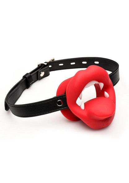 Vibrating Rechargeable Silicone Vampire Mouth Gag