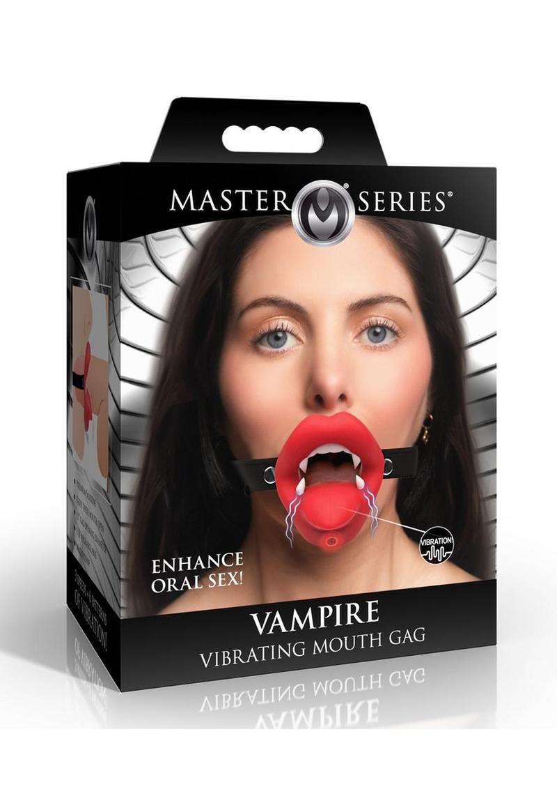 Vibrating Rechargeable Silicone Vampire Mouth Gag