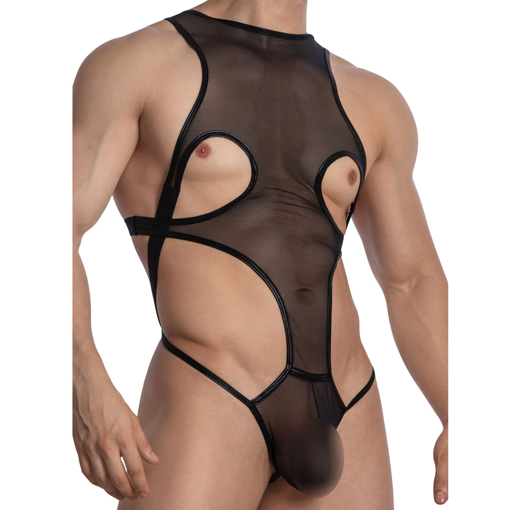 Sheer Polyamide Spandex Bodysuit
