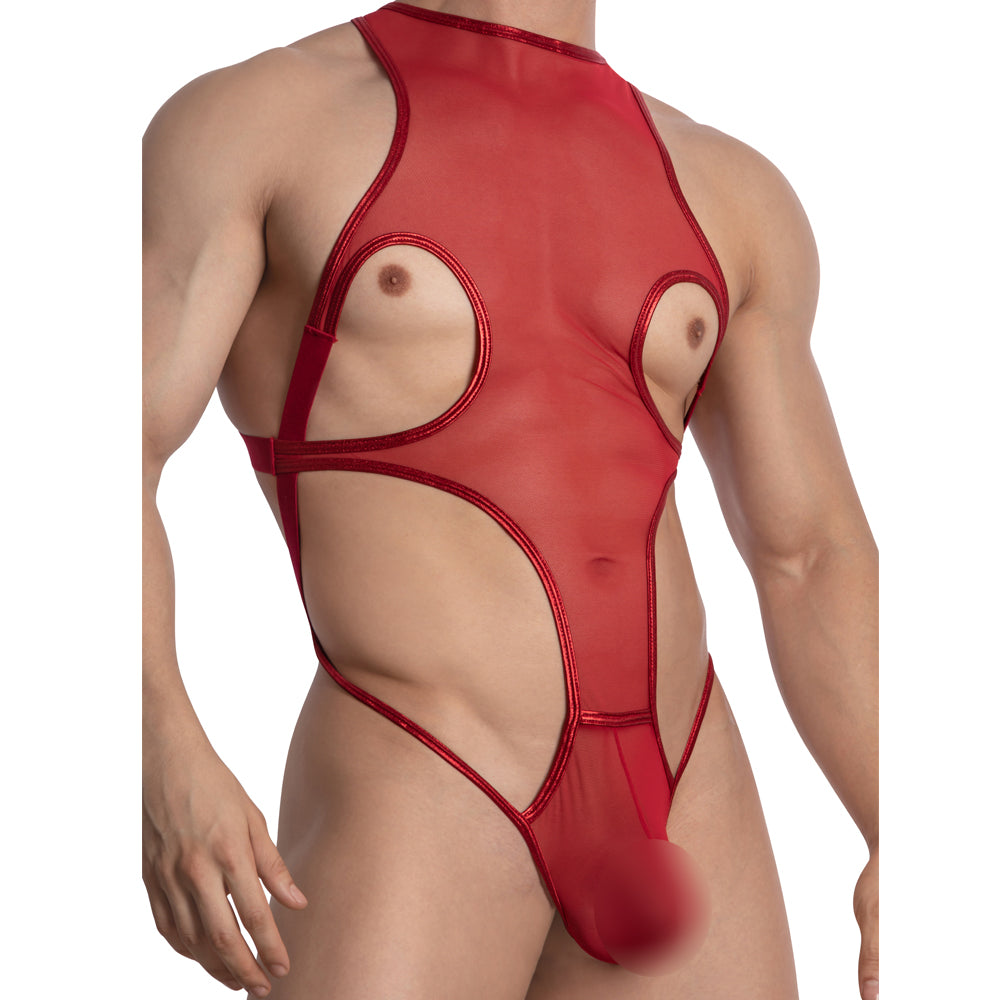 Sheer Polyamide Spandex Bodysuit
