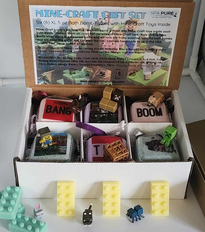 Block Builder Surprise Bath Bomb Gift Set (6 Pack)