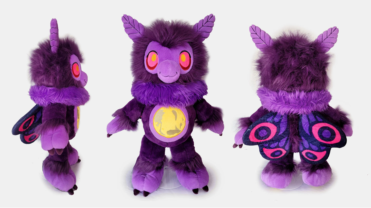 Moonlight Mothman Plushie - Puppy's Aesthetics
