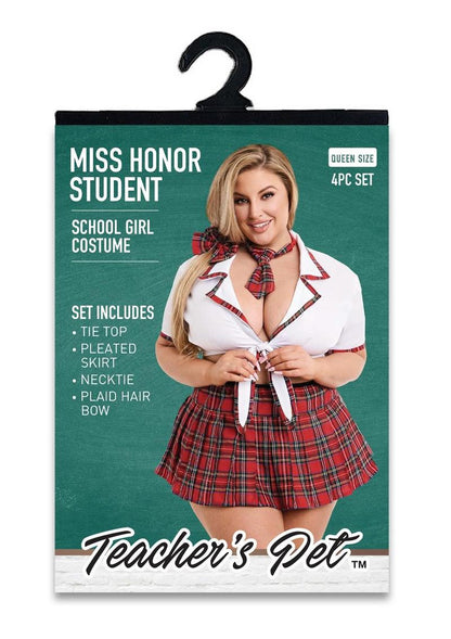 Ms Honor Student 4pc School Girl Costume