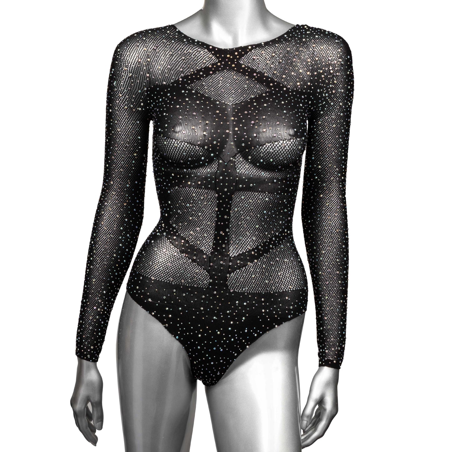 Radiance Long Sleeve Bodysuit - Queen - Black