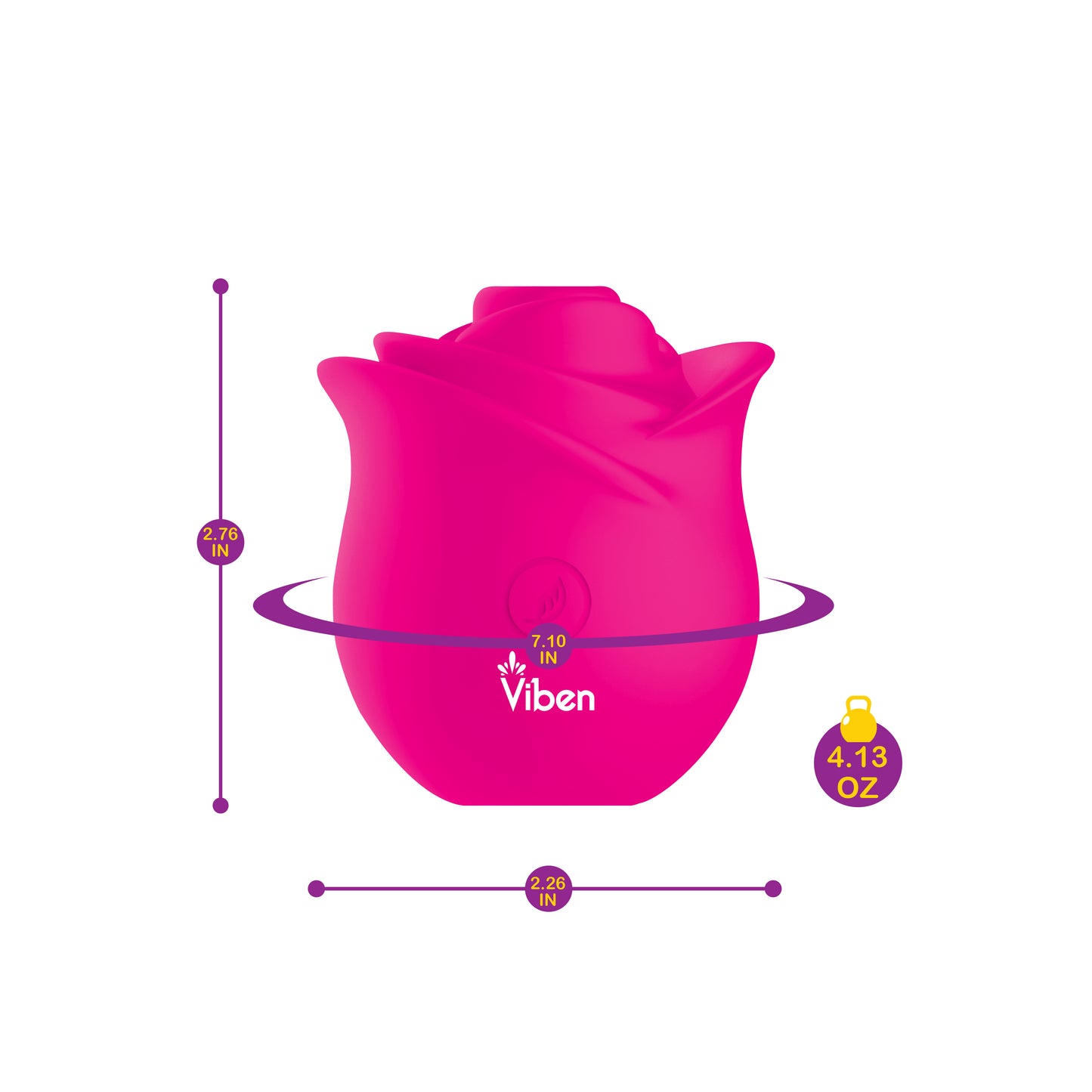 USA Only - Zen Rose Suction Massager