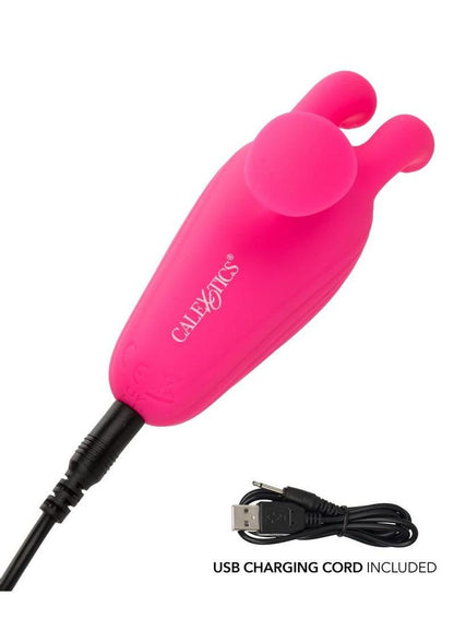 Neon Vibes Kissing Bunny Silicone Vibrator