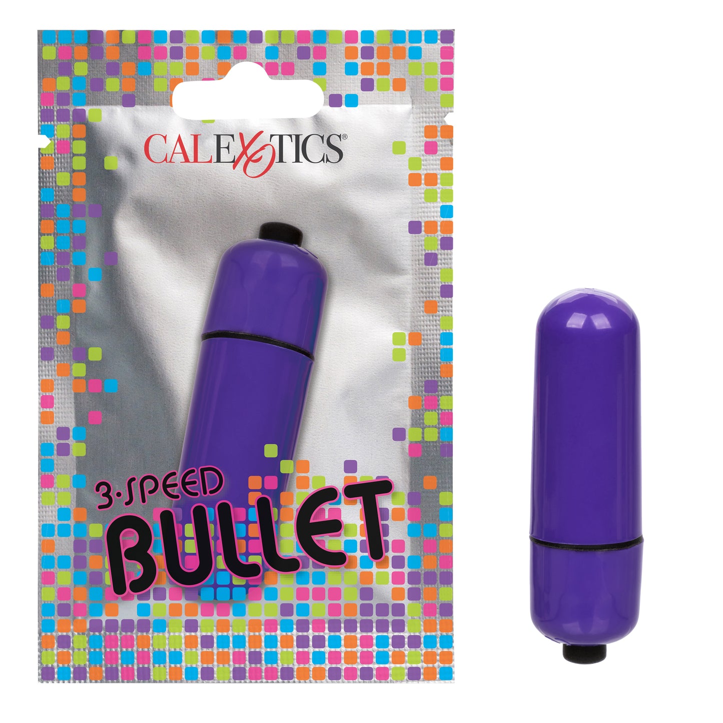 Foil Pack 3-Speed Bullet Massager - Purple