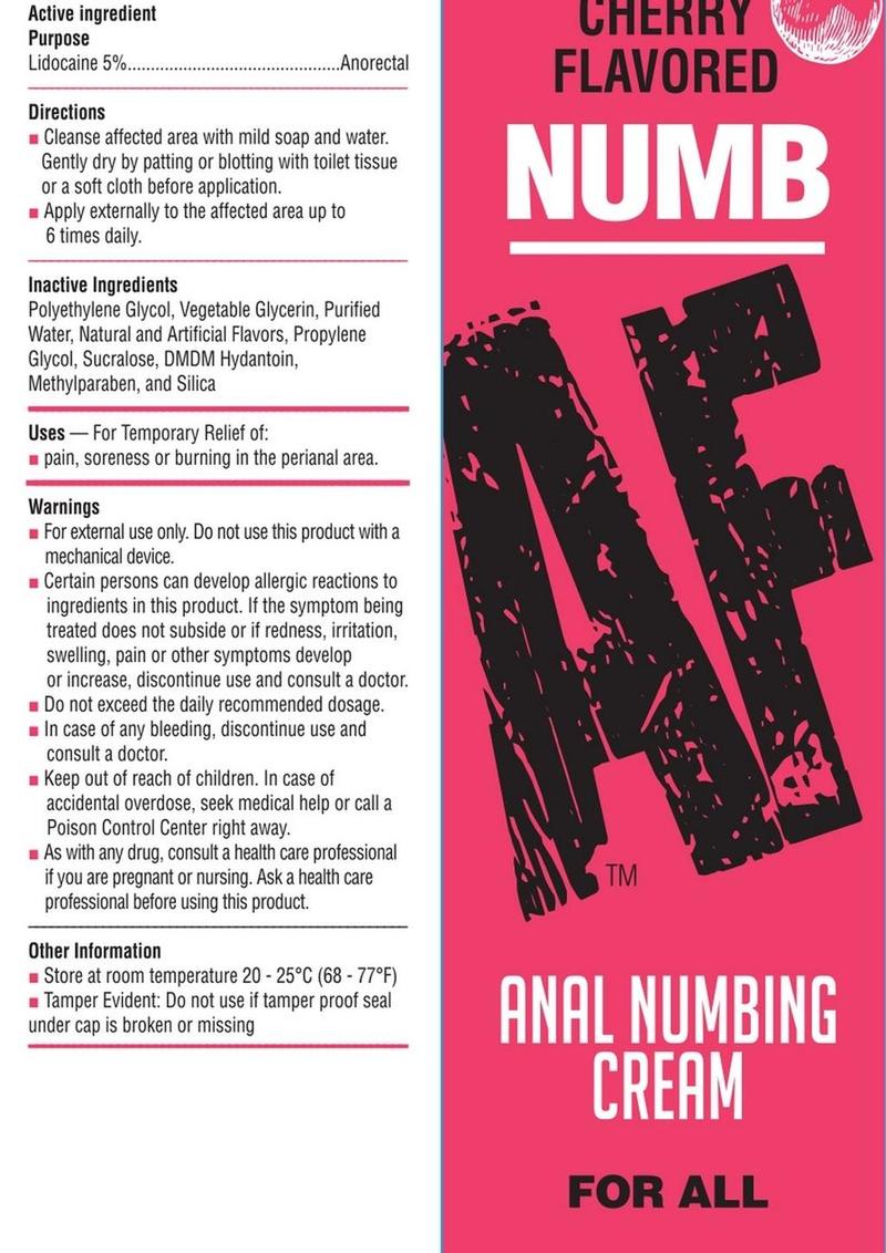 Numb AF Cherry Anal Numb Cream