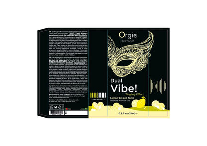 Dual Vibe Gin and Tonic Lemon Kissable Liquid Vibrator 15ml