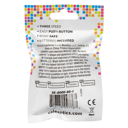 Foil Pack 3-Speed Bullet Massager - Purple