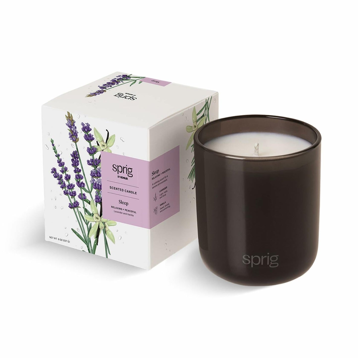 Sleep Aromatherapy Candle with Lavender and Vanilla - 8 oz