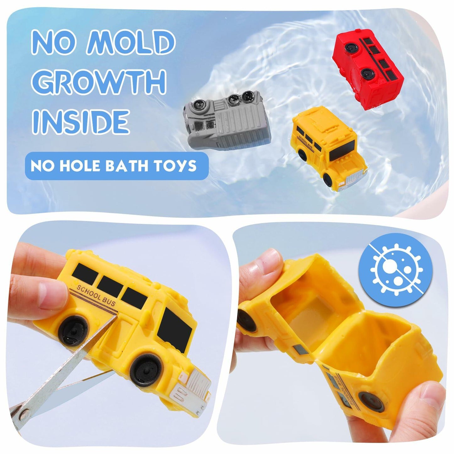 Splish-Splash Vehicle Bath Toy Set (3 Piece)