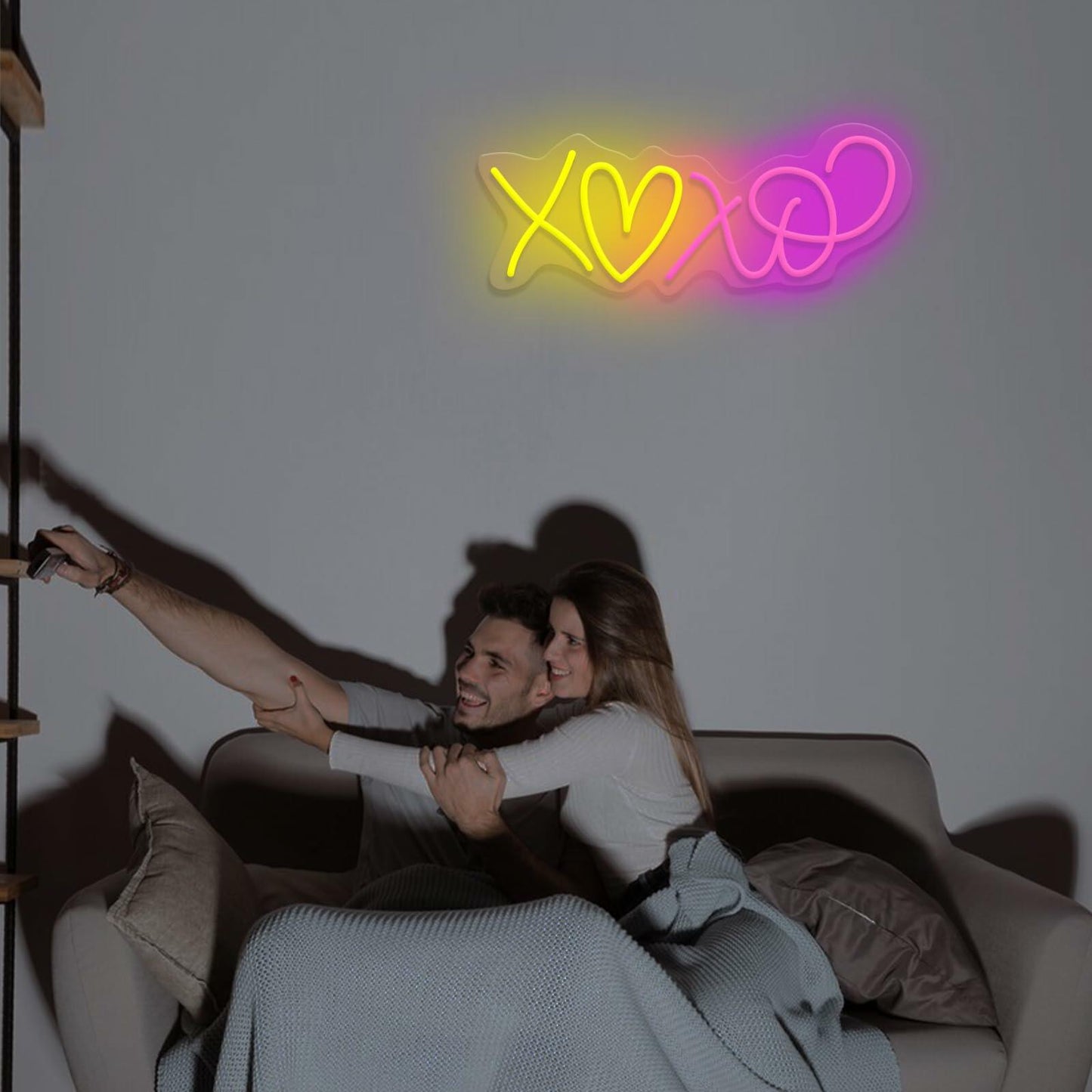 XOXO Heart LED Neon Sign