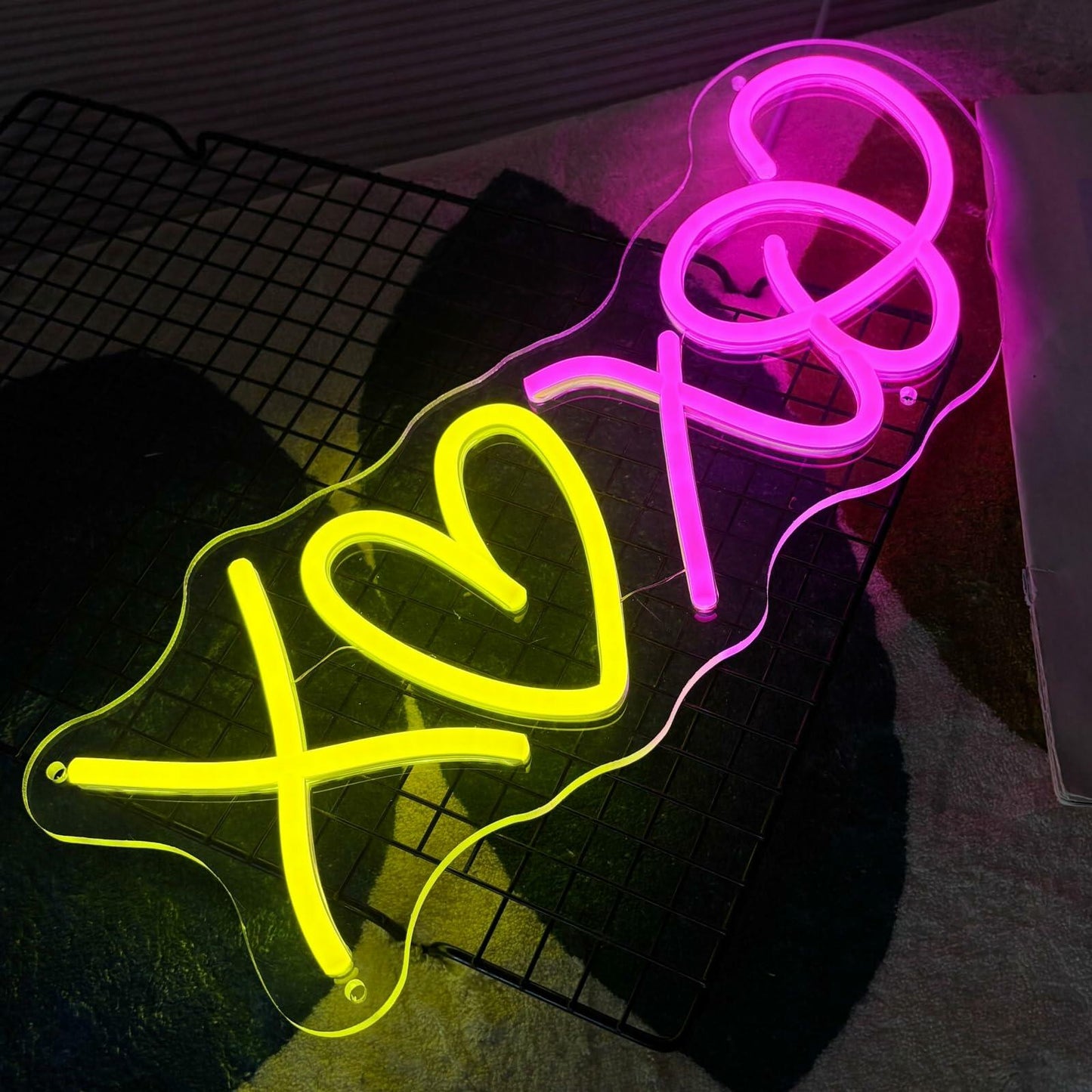 XOXO Heart LED Neon Sign