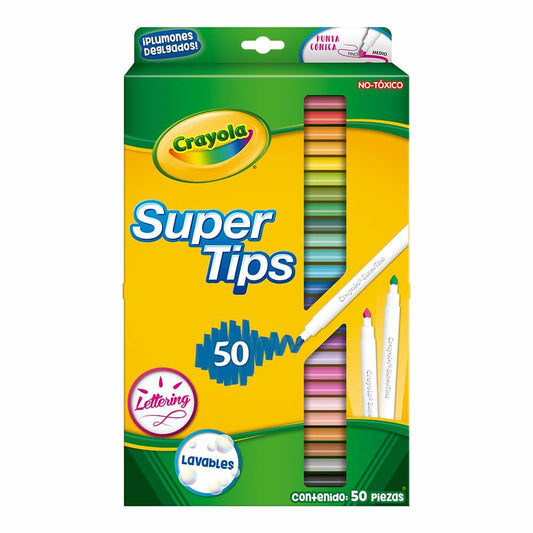 Crayola Super Tip Washable Marker Set (50 Colors)