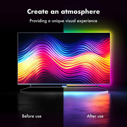 DreamSync Music-Reactive RGB TV Backlight Strip (13.1 ft)