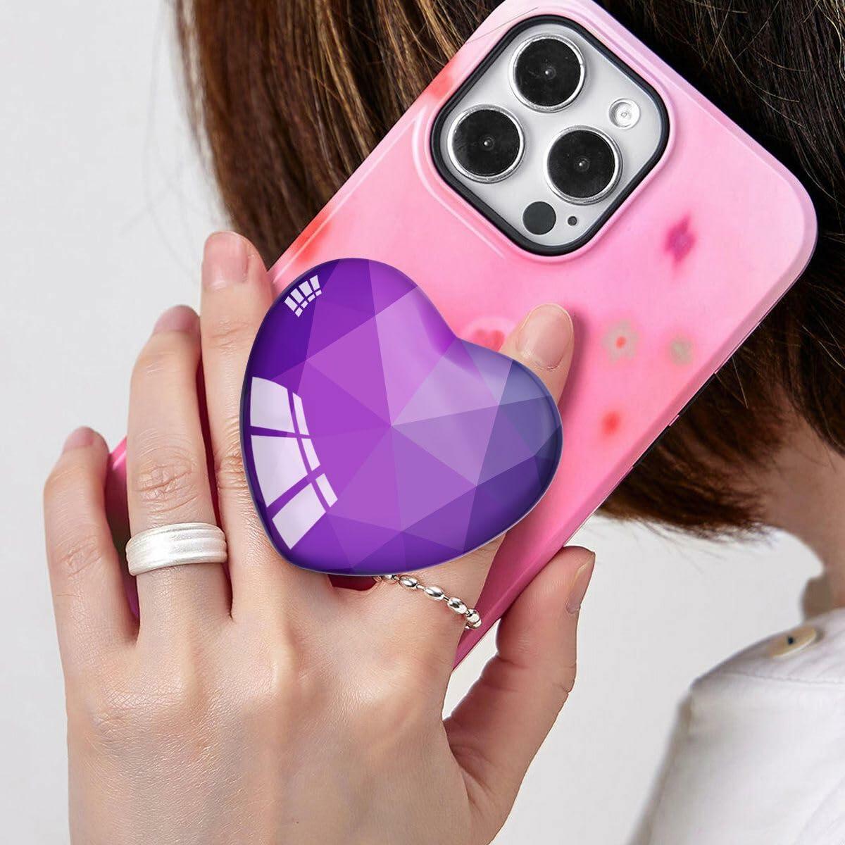 Amethyst Sweetheart Expanding Phone Grip