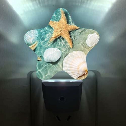 Mermaid Star Dusk-to-Dawn Night Light