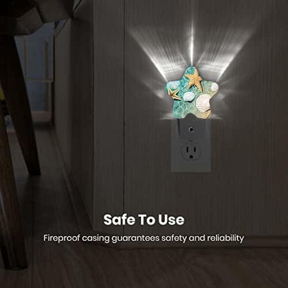 Mermaid Star Dusk-to-Dawn Night Light