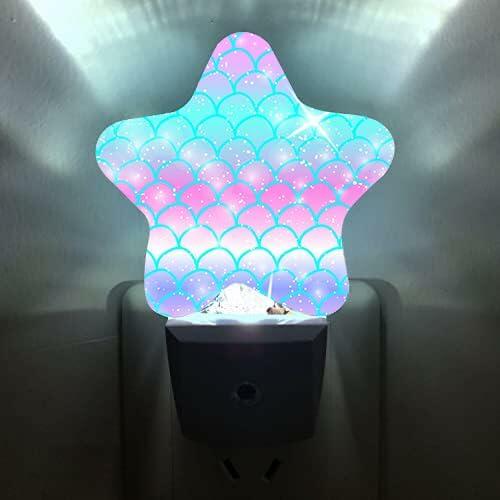 Mermaid Star Dusk-to-Dawn Night Light