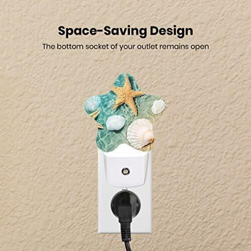 Mermaid Star Dusk-to-Dawn Night Light