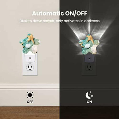 Mermaid Star Dusk-to-Dawn Night Light