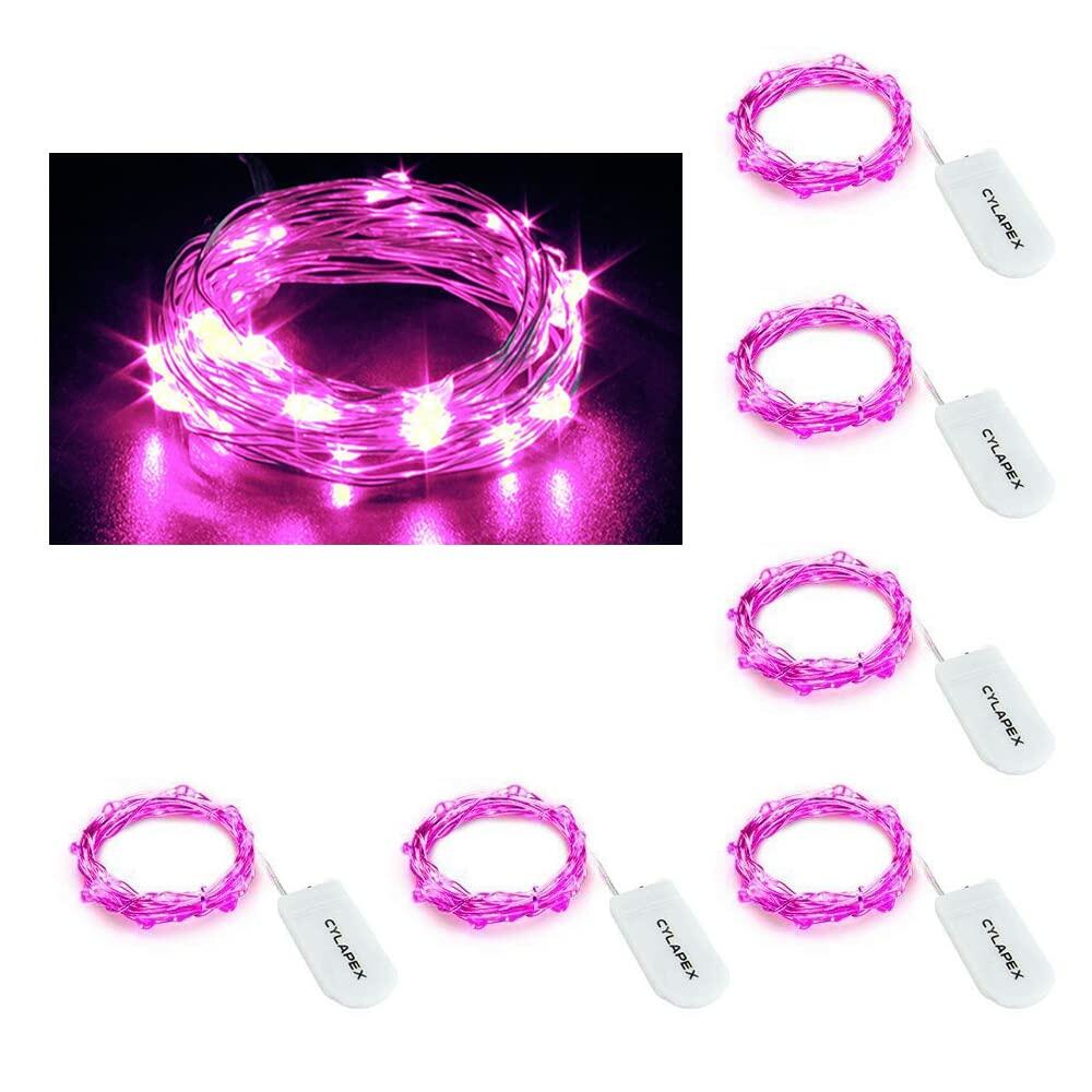 Pink Pixie Micro Fairy Lights (6 Pack)