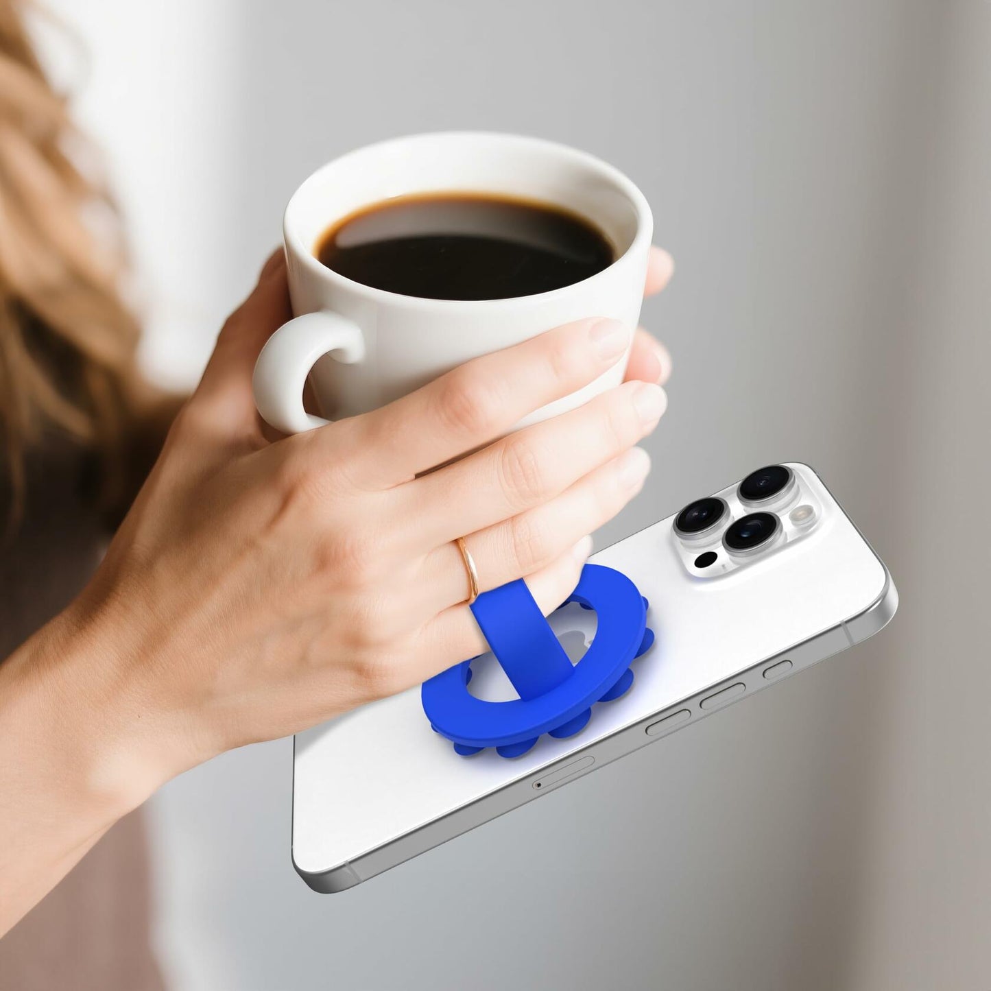 Blueberry Soft Loop Detachable Phone Grip
