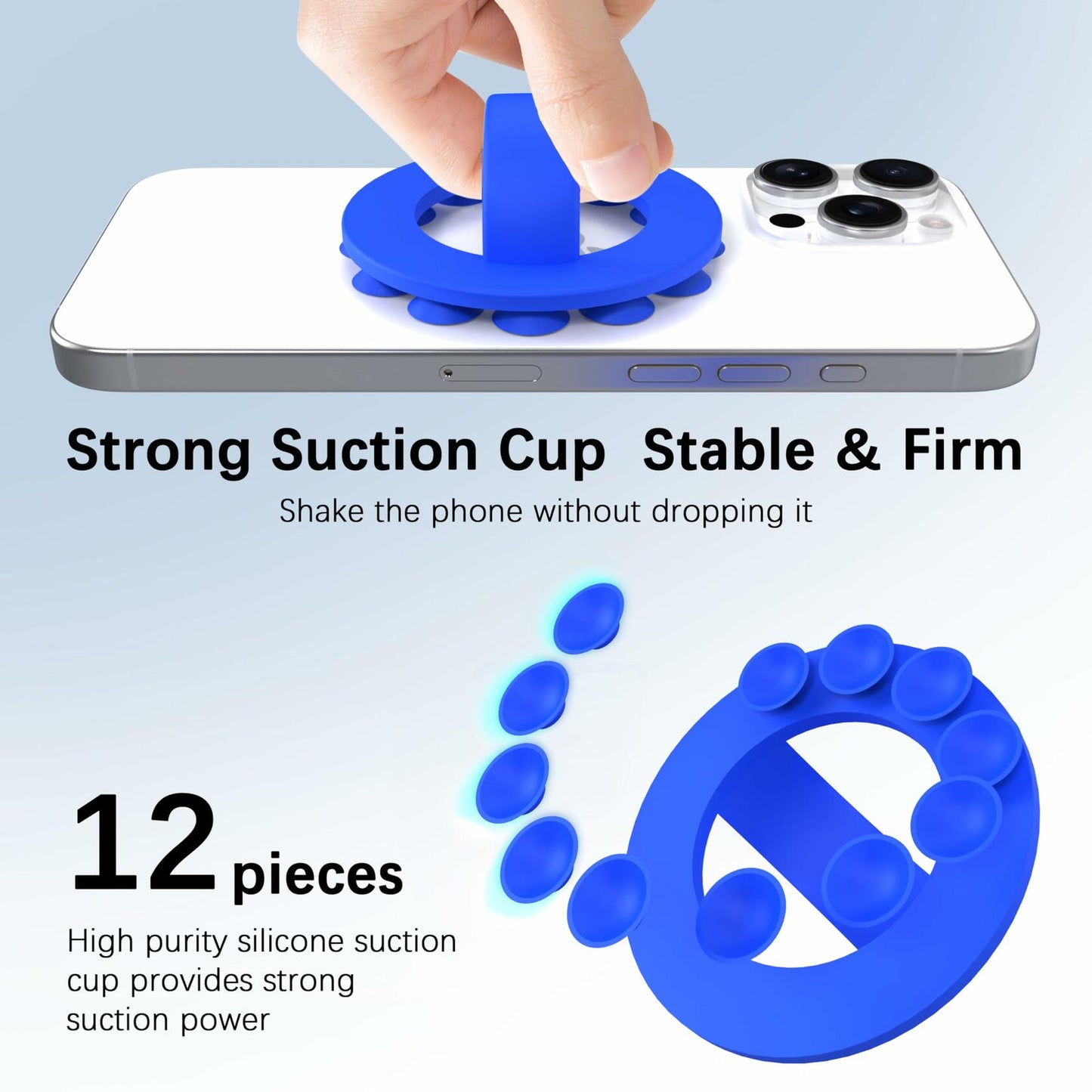Blueberry Soft Loop Detachable Phone Grip