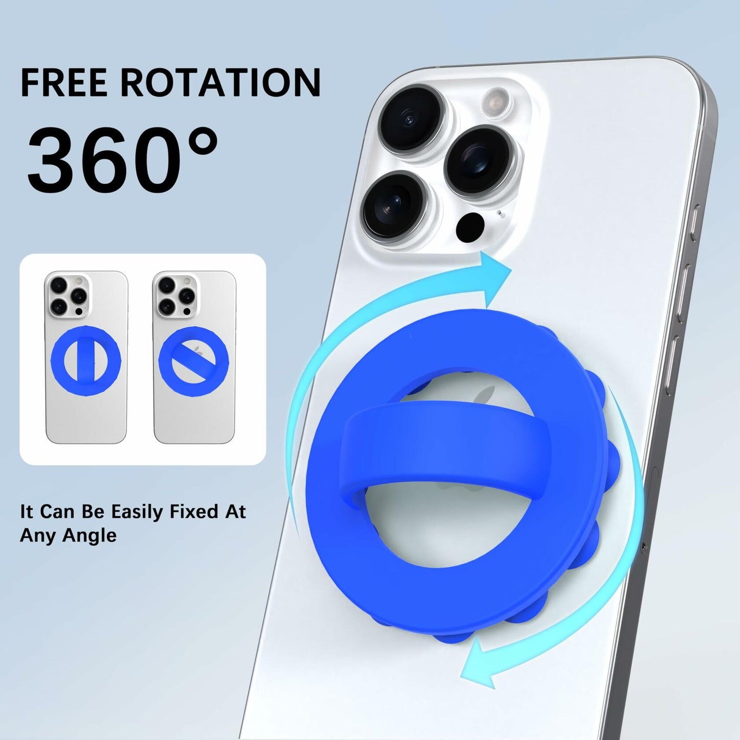 Blueberry Soft Loop Detachable Phone Grip
