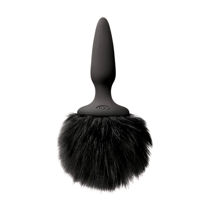 Bunny Tails Black Silicone Butt Plug - Puppy's Aesthetics - Copy