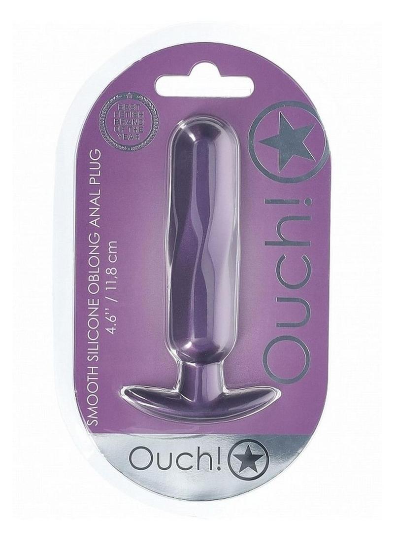 Smooth Silicone Oblong Anal Plug