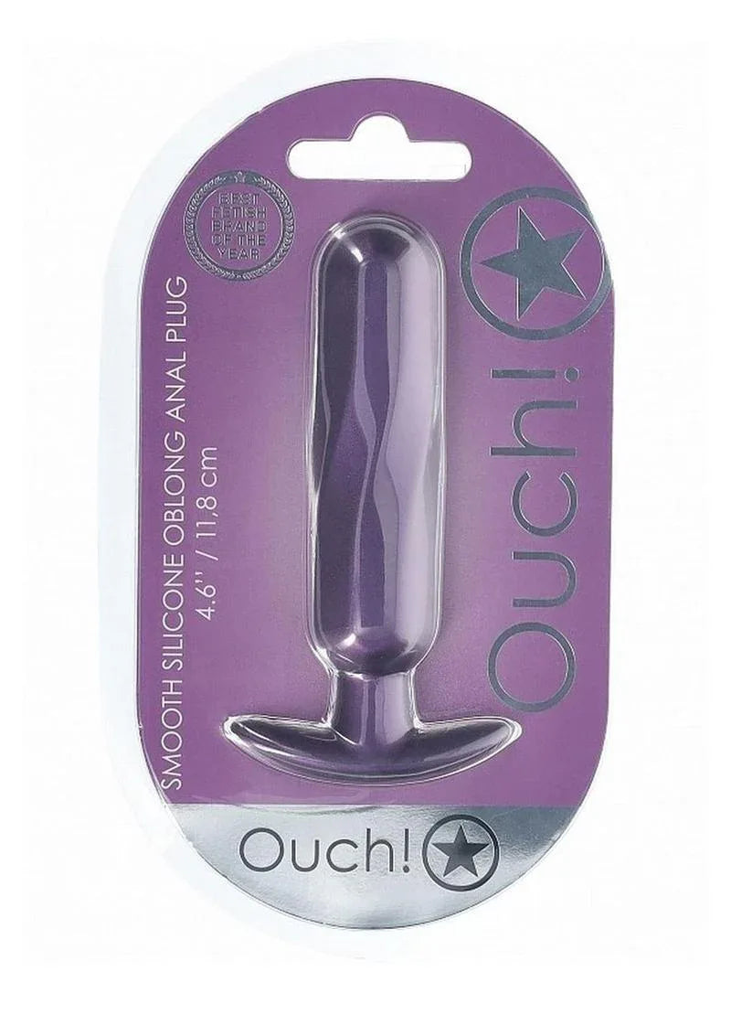 Smooth Silicone Oblong Anal Plug - Puppy's Aesthetics