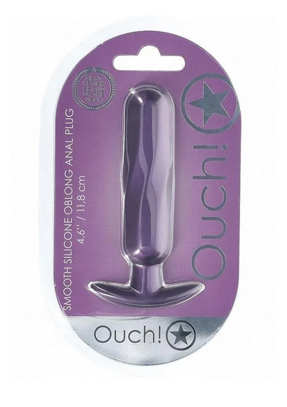 Smooth Silicone Oblong Anal Plug - Puppy's Aesthetics