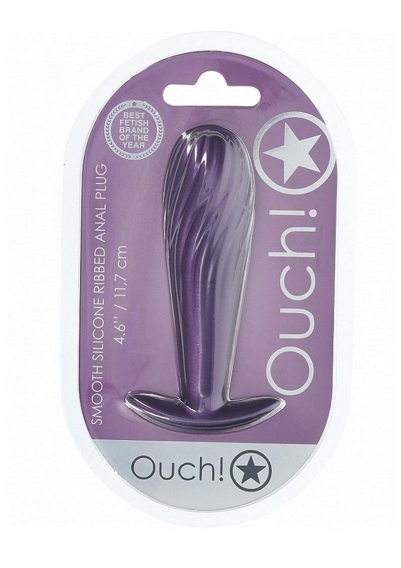 Smooth Silicone Ribbed Anal Plug