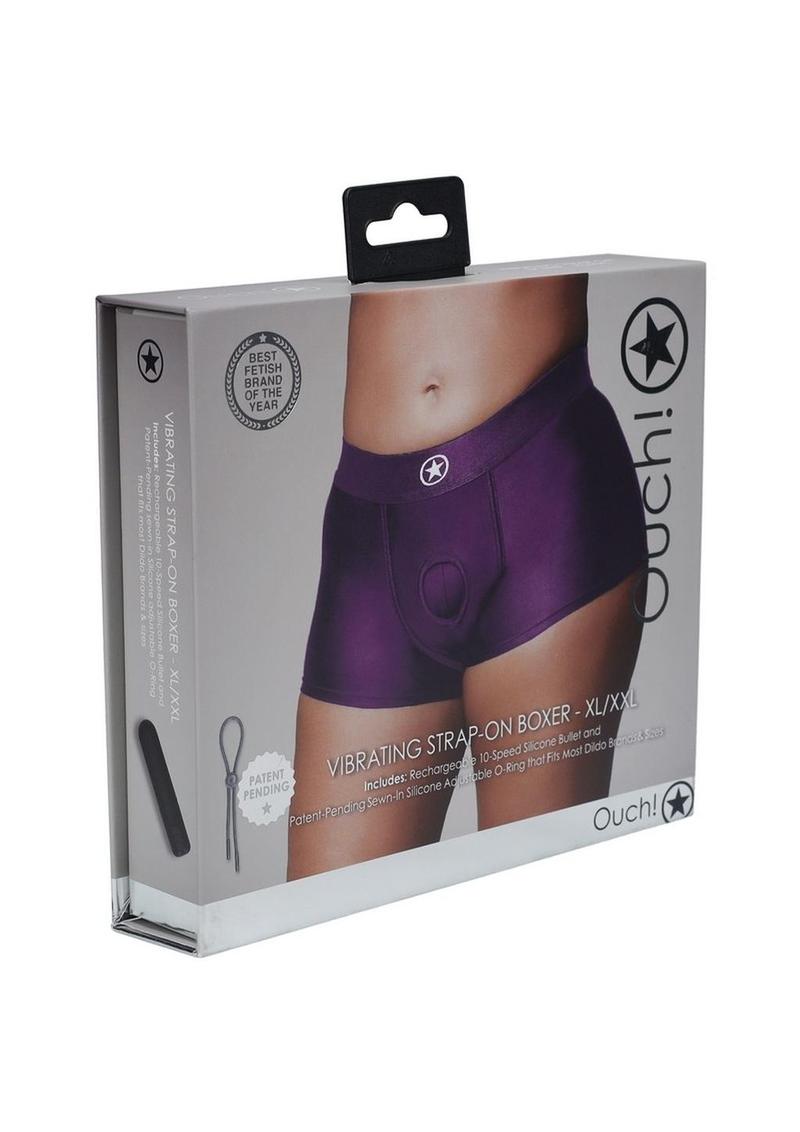Vibrating Strap-On Boxer With Bullet