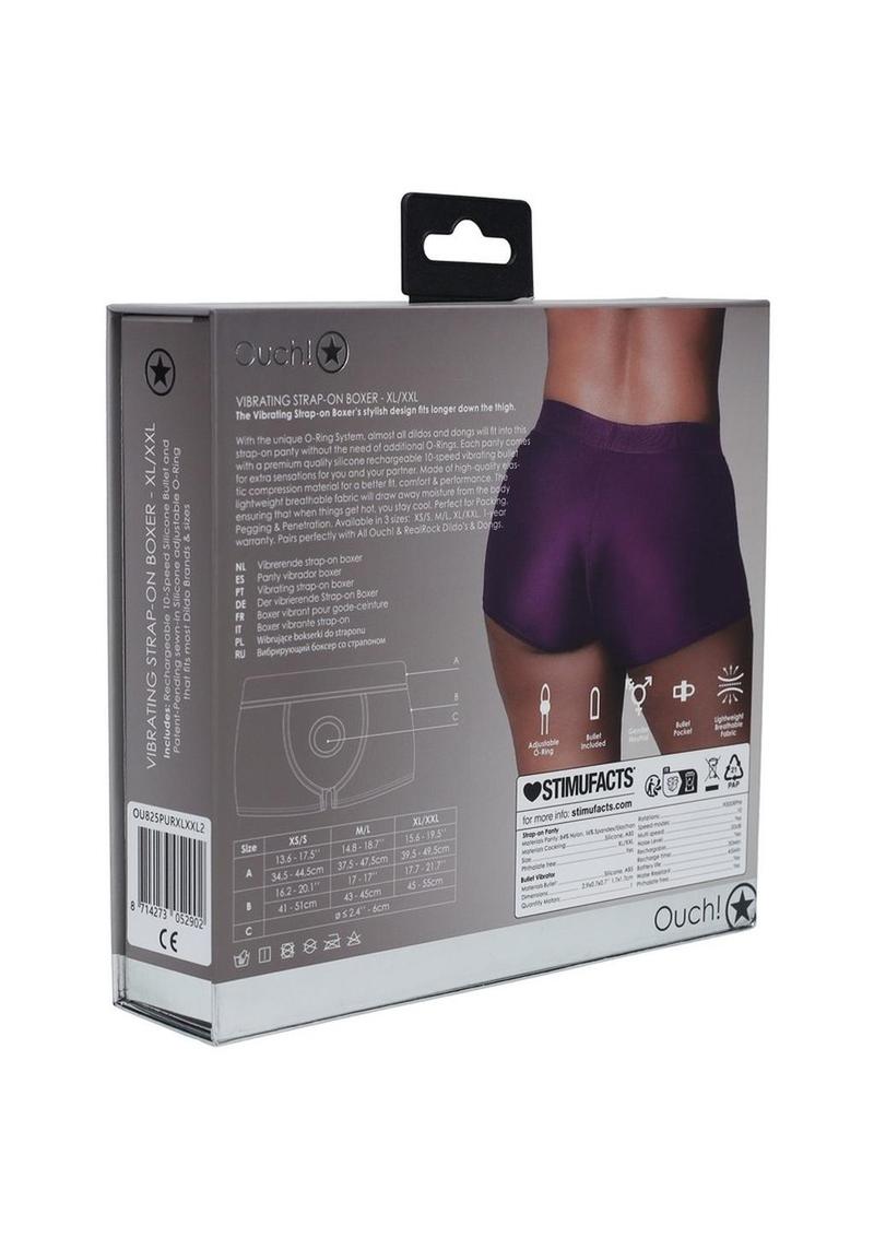 Vibrating Strap-On Boxer With Bullet