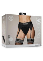 Vibrating Strap-On Thong with Adjustable Garters