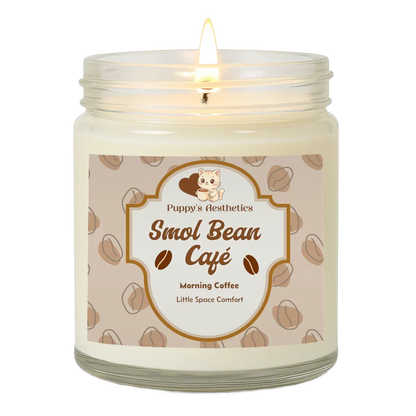 Smol Bean Coffee Clear Jar Candle 12 - Puppy's Aesthetics