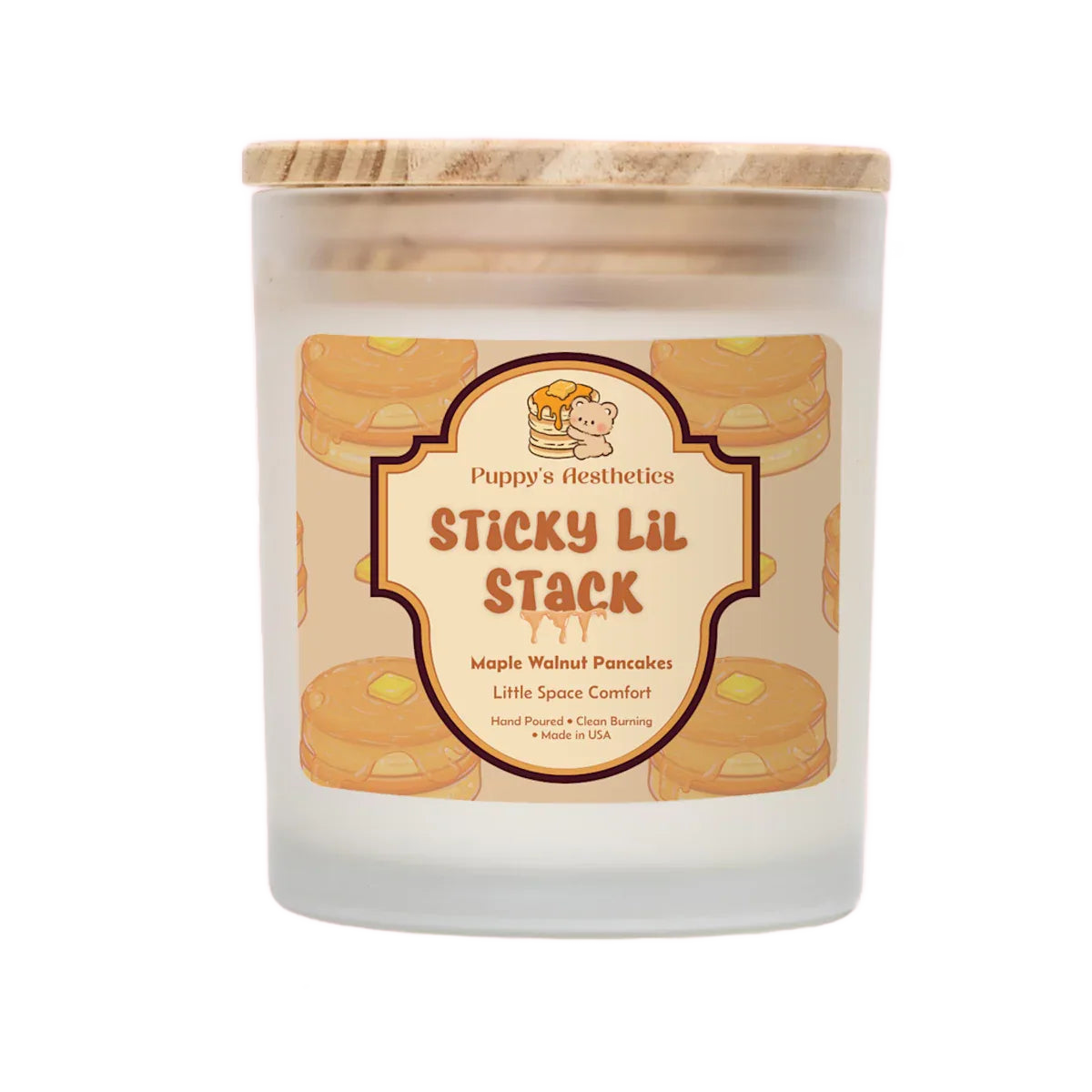 Sticky Lil Stack - Maple Walnut Pancakes - Puppy's Aesthetics
