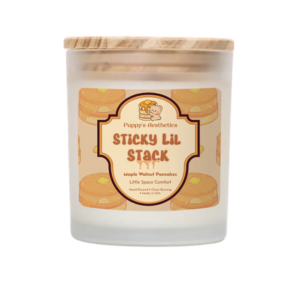 Sticky Lil Stack - Maple Walnut Pancakes - Puppy's Aesthetics