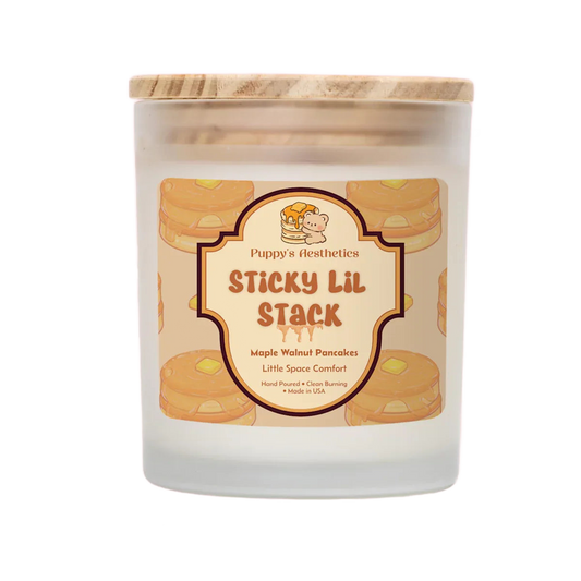 Sticky Lil Stack - Maple Walnut Pancakes - Puppy's Aesthetics