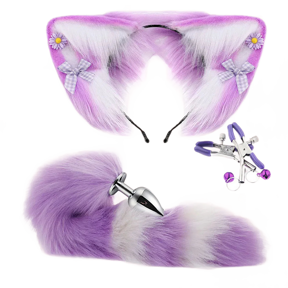 Enchanting Fox Ear & Tail Plug Set - Puppy's Aesthetics